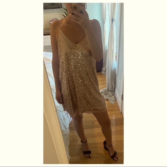 Rose Gold Sparkle Dress - Picture 1 of 2